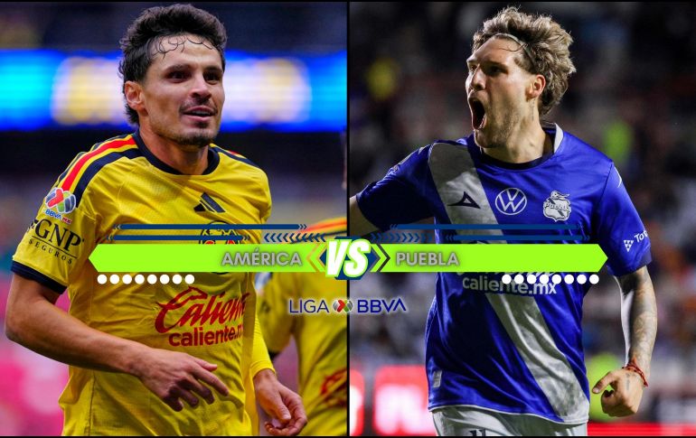 Las Águilas llegan como líderes e invictas, mientras que La Franja buscará confirmar su gran arranque de torneo ante uno de los principales protagonistas de la Liga MX. ESPECIAL / IMAGO7 y CANVA