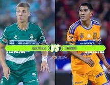 Santos y Tigres llegan comprometidos por su situación en la Tabla General. ESPECIAL / IMAGO7 y CANVA
