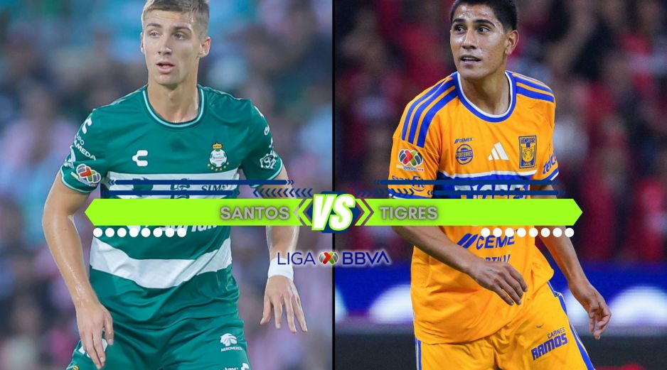 Santos y Tigres llegan comprometidos por su situación en la Tabla General. ESPECIAL / IMAGO7 y CANVA