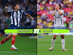 Rayados buscará aprovechar su condición de local para mantenerse en la pelea por los puestos de clasificación, mientras que los potosinos necesitan sumar para alejarse de la parte baja. ESPECIAL / IMAGO7 y CANVA