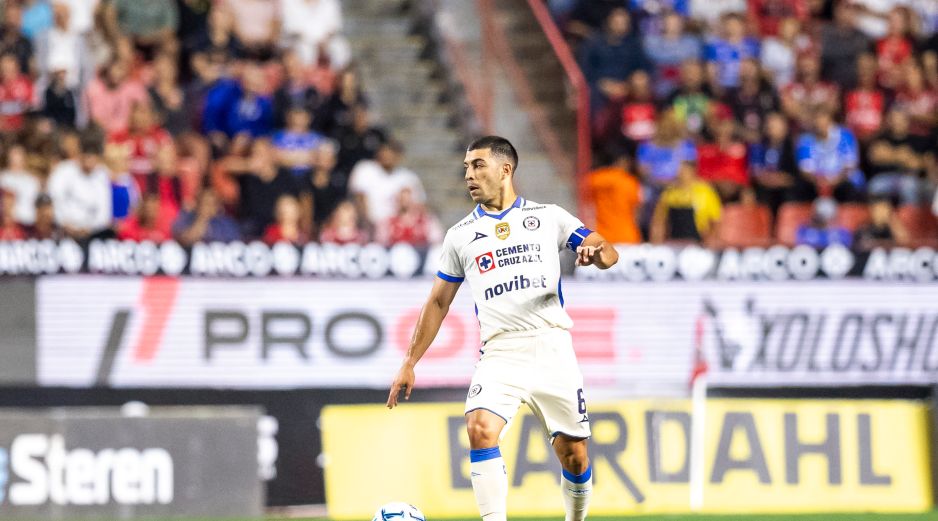 Erik Lira, durante el partido de la jornada 4 del torneo Apertura 2026 de la Liga BBVA MX, entre los Xolos de Tijuana y la Máquina Celeste del Cruz Azul, realizado en el Estadio Caliente. IMAGO7