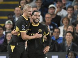 Erling Haaland y Rayan Cherki marcaron doblete cada uno para darle el triunfo al City. EFE
