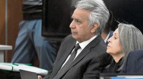 Lenín Moreno, ex presidente de Ecuador durante su juicio. AFP