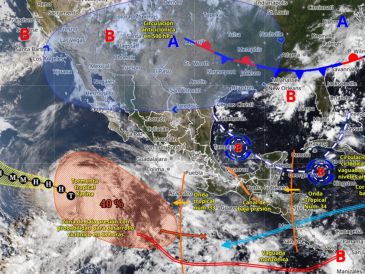 El calor extremo persistirá en el norte, con temperaturas superiores a 45 grados en algunas regiones. ESPECIAL/SMN.