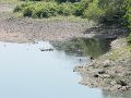 Un tramo del Río Lempa durante la sequía provocada por el fenómeno de El Niño en San Idelfonso, El Salvador, otro de los países afectados. EFE/R. Sura