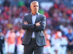 Hernán Crespo aseguró que está feliz y agradecido con Atlas, por lo que evitó alimentar los rumores que lo vinculan con River Plate. IMAGO7.