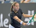 La tenista venció a Elise Mertens en la final. EFE/ M. SIERRA