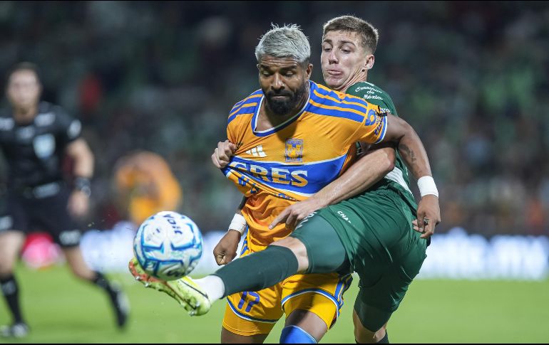 Santos y Tigres brindaron un partido trabado y con pocas oportunidades de gol. IMAGO7