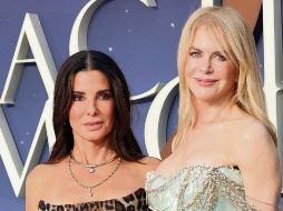 Sandra Bullock y Nicole Kidman. Las actrices posan durante la premiere de la cinta “Hechizo de amor: la magia continúa”, en el Reino Unido. EFE/A. Rain