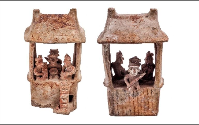 Representación de una casa precolonial. Culturas del Occidente de México 300 antes de nuestra era a 500 de nuestra era. CORTESÍA/Gliserio Castañeda García/INAH