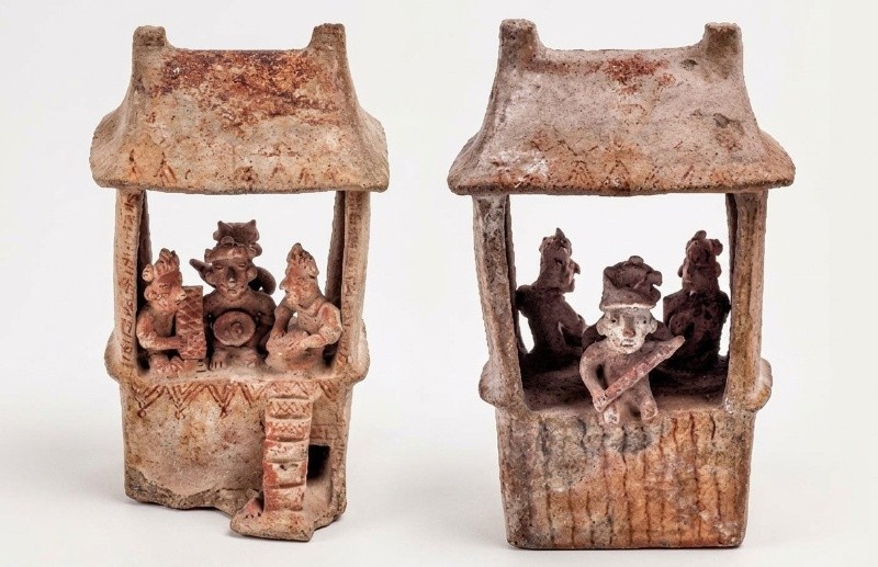Representación de una casa precolonial. Culturas del Occidente de México. CORTESÍA&nbsp;