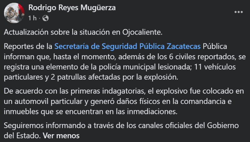 &nbsp;FACEBOOK / Rodrigo Reyes Mugüerza