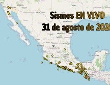 EN VIVO | Sismos en México | Lunes 31 de agosto. ESPECIAL / SSN