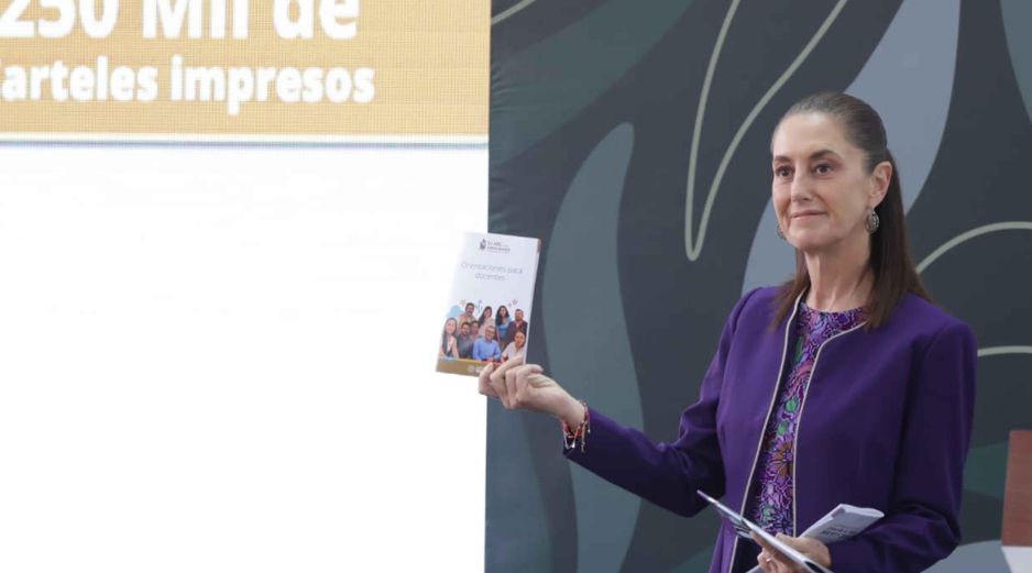 CLAUDIA SHEINBAUM. Los contenidos del programa estarán enfocados en que los jóvenes puedan reconocer sus emociones, identificar cuándo necesitan pedir ayuda y reflexionar sobre su relación con las tecnologías. SUN / F. Rojas