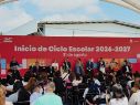 Autoridades estatales y municipales destacaron los avances en infraestructura y equipo tecnológico para la educación en el Estado. ESPECIAL