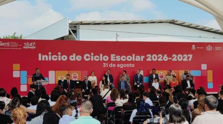 Autoridades estatales y municipales destacaron los avances en infraestructura y equipo tecnológico para la educación en el Estado. ESPECIAL