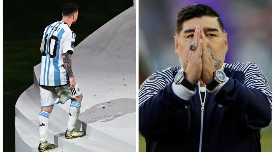 Tanto Messi como Maradona se convirtieron en auténticas leyendas del futbol argentino. EFE/ARCHIVO