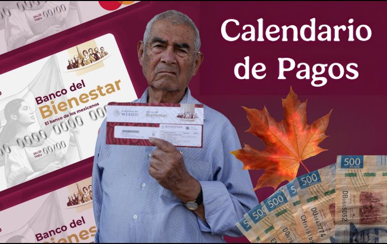 El calendario oficial de pagos de la Pensión Bienestar para adultos mayores de septiembre de 2026 fue dado a conocer ayer lunes. ESPECIAL / EL INFORMADOR y Programas del Bienestar