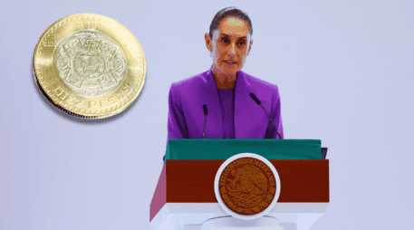 Sheinbaum defendió la estabilidad de la economía nacional frente al complejo escenario internacional y las tensiones comerciales con Estados Unidos. EFE / S. Gutiérrez