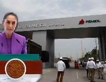 La Presidenta resaltó el papel que ha tenido la refinería Dos Bocas para enfrentar la situación del combustible a nivel mundial. SUN / ARCHIVO / EFE / Sáshenka Gutiérrez
