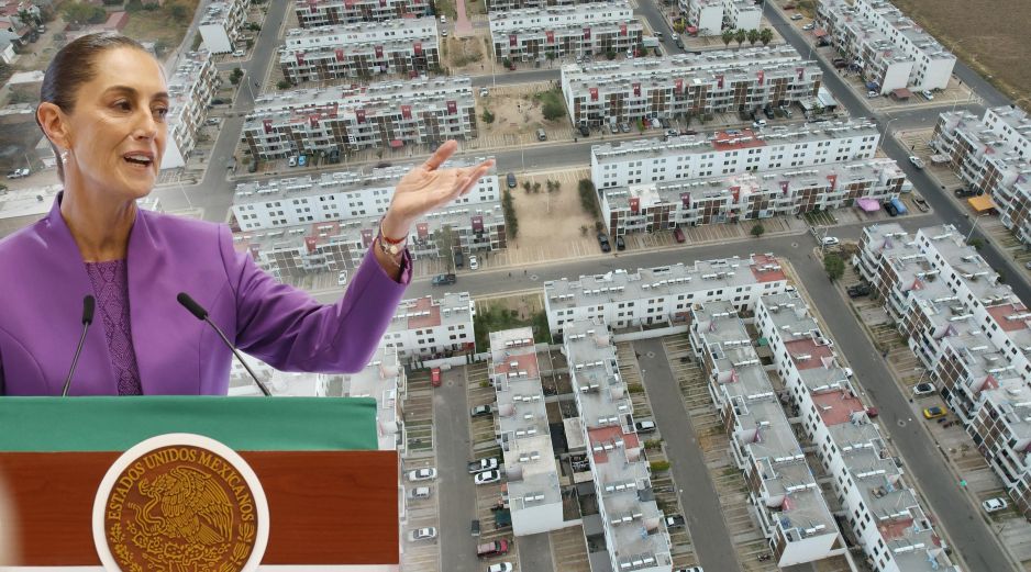 Desde la reestructuración de créditos, hasta la construcción de hogares, Sheinbaum destacó el estado de la vivienda en México. EL INFORMADOR / ARCHIVO / EFE / Sáshenka Gutiérrez