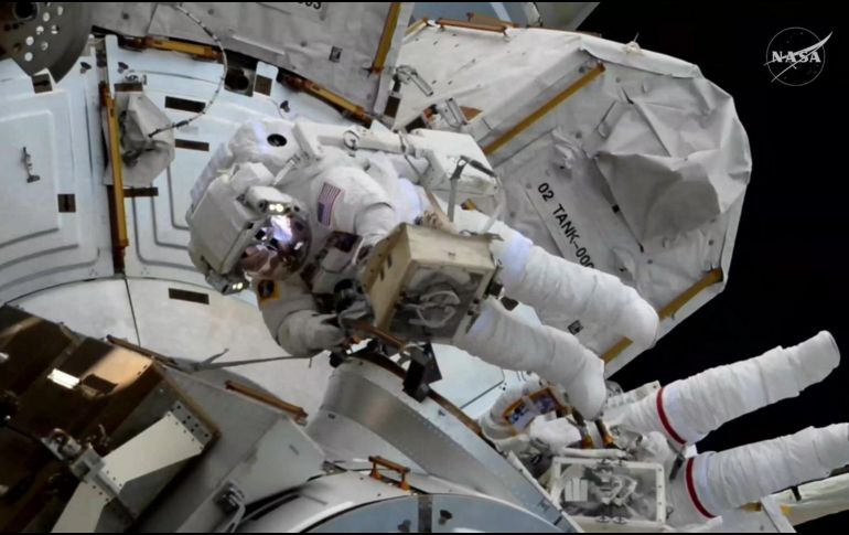 Ambas astronautas llegaron a la Estación Espacial Internacional en febrero de 2026 como parte de la misión Crew-12 de SpaceX. EFE / NASA