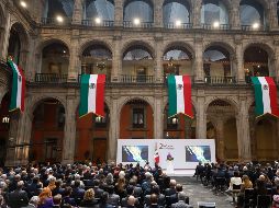 La Mandataria Federal destacó avances en materia de seguridad, salud, educación, vivienda y economía. EFE/S. Gutiérrez