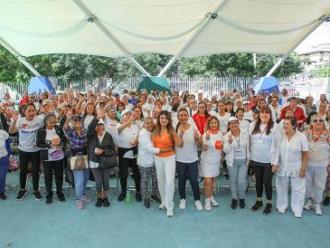 Gabriela Cárdenas buscará ampliar en el presupuesto estatal 2027 los apoyos para adultos mayores y personas cuidadoras. CORTESÍA.