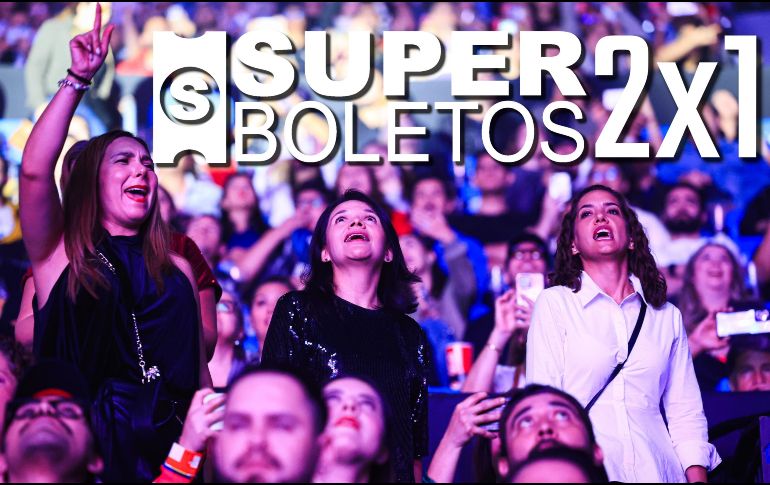 Superboletos tiene once conciertos en la Arena Guadalajara al 2x1 solo HOY 26 de agosto; entre ellos, boletos para Jamiroquai. EL INFORMADOR / ARCHIVO