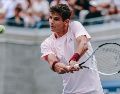 El tenista de 19 años se despidió en la primera ronda en su debut profesional en el Abierto de Estados Unidos. EFE / O. FEDOROVA