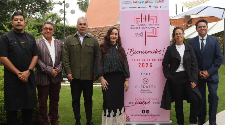 Jalisco será sede de Vallarta Nayarit Gastronómica 2026, que reunirá a más de 80 chefs y especialistas de seis países del 4 al 7 de octubre. CORTESÍA.