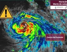 Con la información disponible en este reporte, Marie se mantiene sobre el océano Pacífico y su centro permanece alejado de las costas mexicanas. CONAGUA