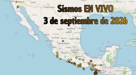 EN VIVO | Sismos en México | Jueves 3 de septiembre. ESPECIAL / SSN