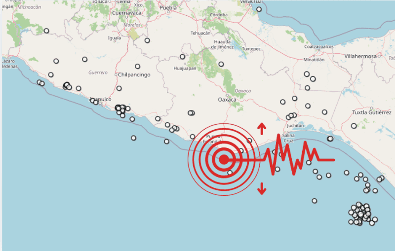 &nbsp;Sismo en Oaxaca. ESPECIAL / SSN