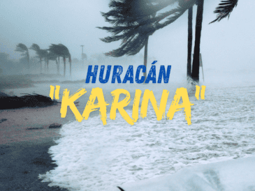 Se espera que para este fin de semana, "Karina” pierda sus características de huracán mayor. ESPECIAL / CANVA