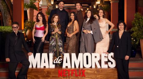Iván Amozurrutia, Juan Pablo Fuentes, Miguel Rodarte, Diana Bovio, Ángeles Mastretta, Renata Vaca, Catalina Aguilar Mastretta, Cassandra Ciangherotti y Alejandro Puente. ESPECIAL/NETFLIX.