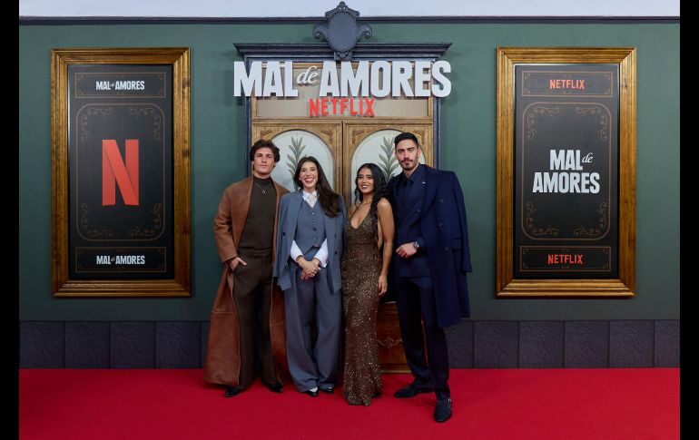 Juan Pablo Fuentes, Catalina Aguilar Mastretta, Renata Vaca e Iván Amozurrutia. ESPECIAL/NETFLIX.