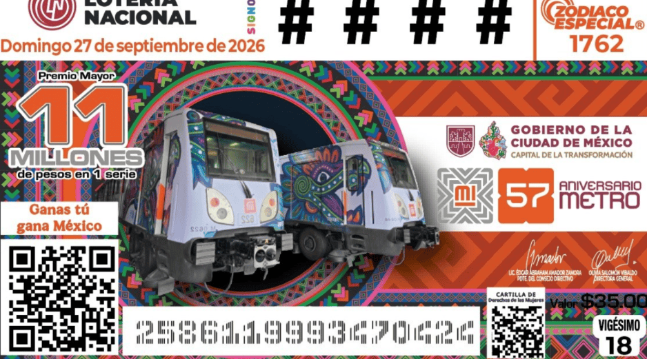 El billete es considerado de colección para los fanáticos del Metro. X / @MetroCDMX
