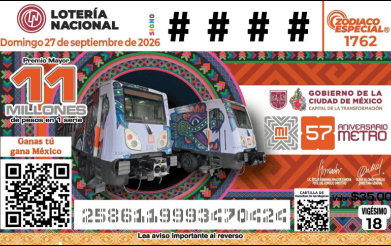 El billete es considerado de colección para los fanáticos del Metro. X / @MetroCDMX