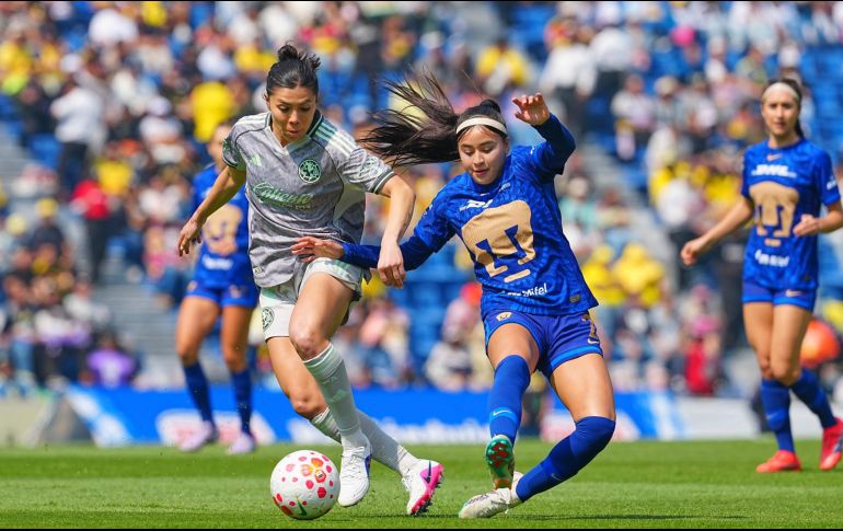 El torneo pasado, América goleó 5-1 a Pumas en el estadio Olímpico Universitario. IMAGO7/M. Contreras