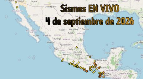 EN VIVO | Sismos en México | Viernes 4 de septiembre. ESPECIAL / SSN