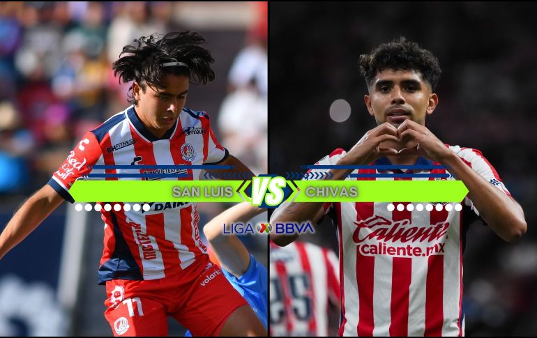 La diferencia en la clasificación hace que Chivas parta con una mejor producción de puntos, aunque San Luis llega con el impulso de haber conseguido su primera victoria como visitante en la jornada anterior. ESPECIAL / IMAGO7 y CANVA