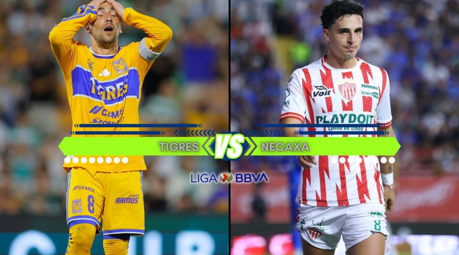 Tigres recibe a Necaxa en el Estadio Universitario por la Jornada 7 del Apertura 2026 de la Liga MX. ESPECIAL / IMAGO7 y CANVA