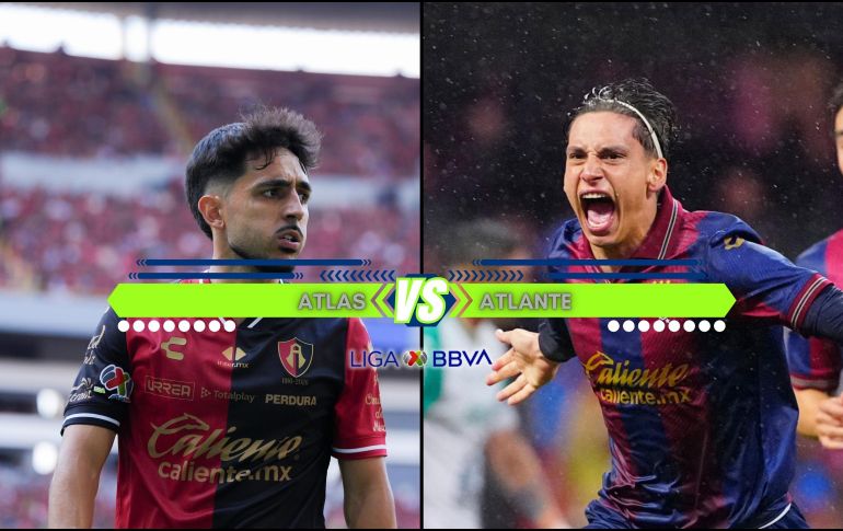 Atlas vs Atlante se enfrentan en la Jornada 7 del Apertura 2026 de la Liga MX. ESPECIAL / IMAGO7 y CANVA