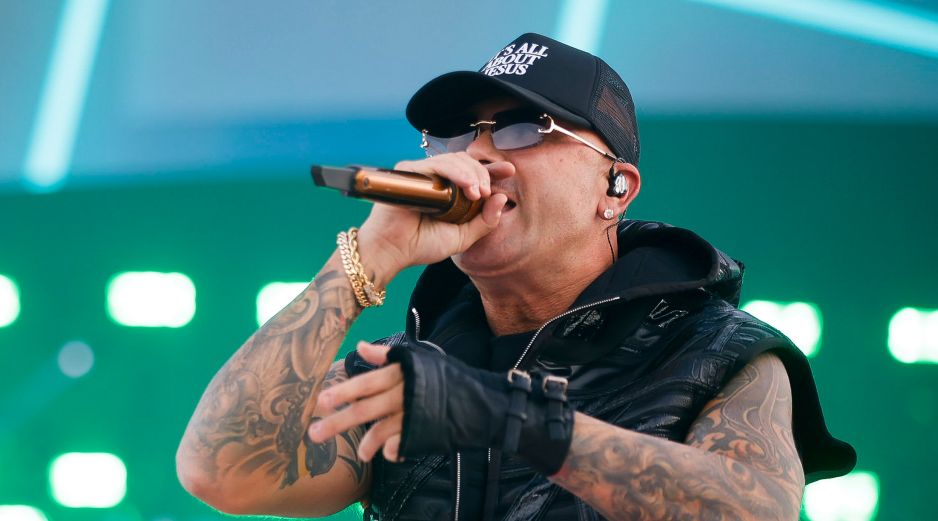 Cantante puertorriqueño Wisin durante su actuación este viernes en el festival musical Coca Cola Music Experience. EFE/D. FERNÁNDEZ