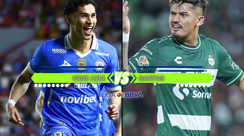 Cruz Azul buscará aprovechar su mejor posición en la Tabla General ante un Santos que todavía no conoce la victoria en el torneo. ESPECIAL / IMAGO7 y CANVA
