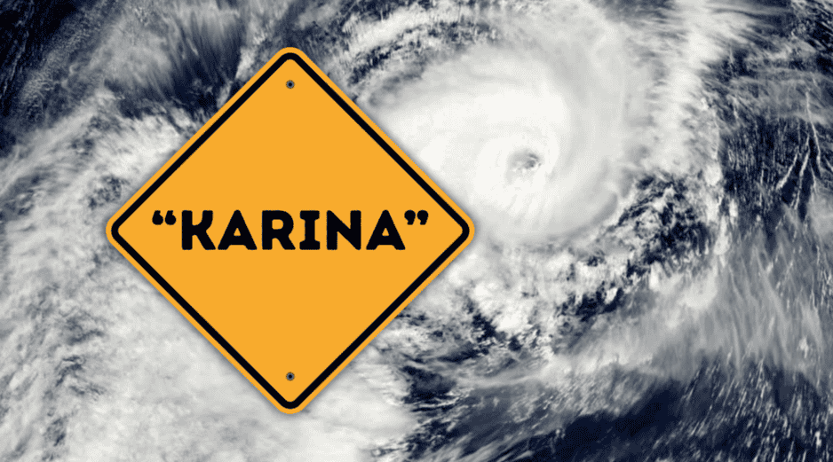 El huracán “Karina”, que a principios de esta semana encendió las alarmas al alcanzar la temible categoría 4 en la escala Saffir-Simpson, ha comenzado un proceso irreversible de debilitamiento. ESPECIAL / CANVA