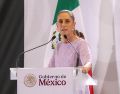 La presidenta Claudia Sheinbaum Pardo destacó los programas sociales y trabajos realizados en Jalisco. EL INFORMADOR / A. NAVARRO