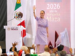 En el evento celebrado en la Arena VFG, la Presidenta Claudia Sheinbaum destacó la construcción del Tren Ciudad de México-Guadalajara, cuyas obras iniciarán el próximo año, así como la implementación de los programas  para el Bienestar en la Entidad. EL INFORMADOR/A. Navarro