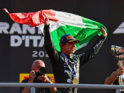 Antonelli amplió su liderato del Mundial con 267 puntos, seguido por Russell con 201 y Lewis Hamilton con 191. EFE / A. Szilagy